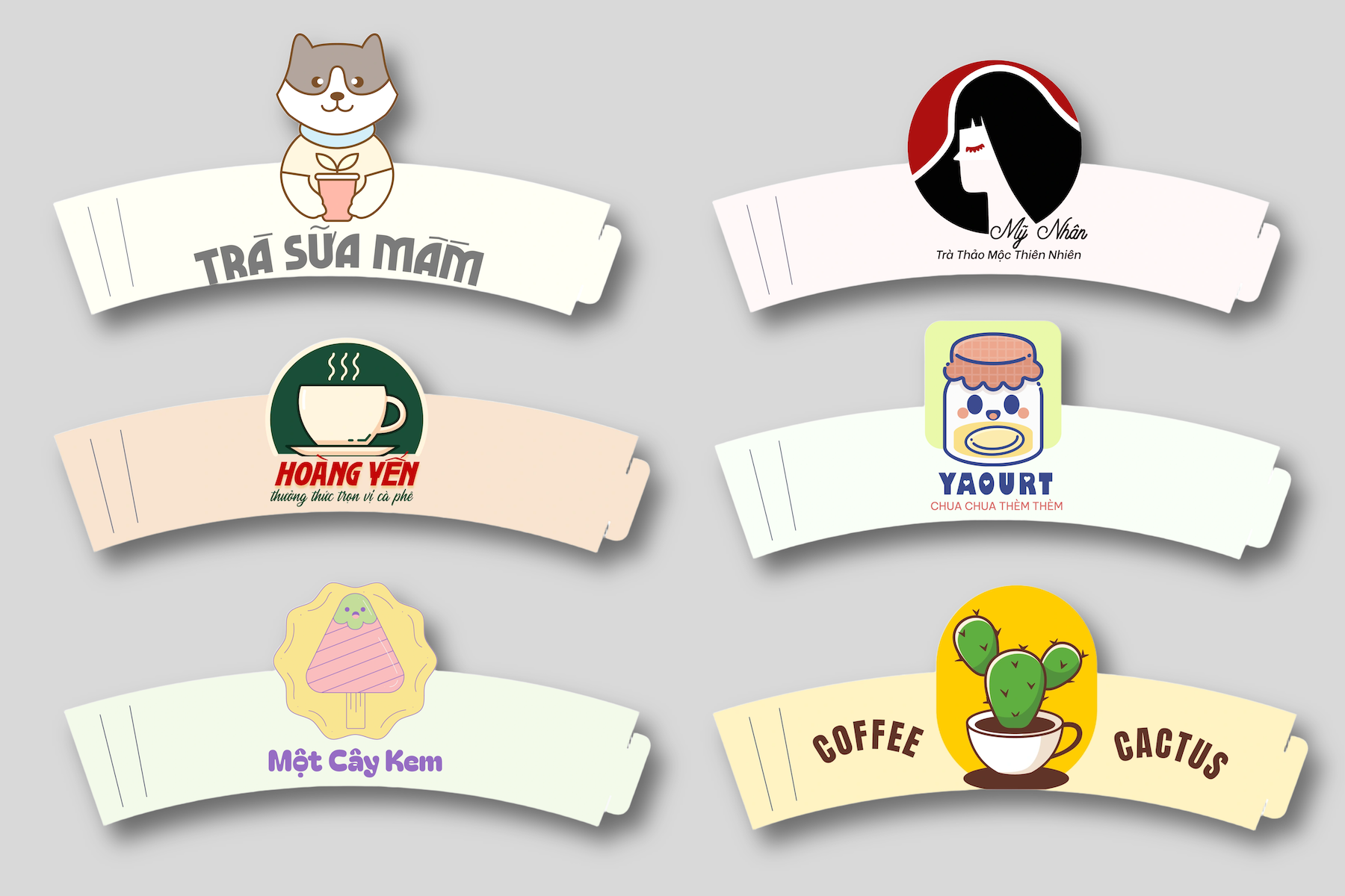 Top 20 mẫu cover ly nước đẹp, mới nhất dành cho quán nước, cafe, trà sữa, sinh tố, matcha latte