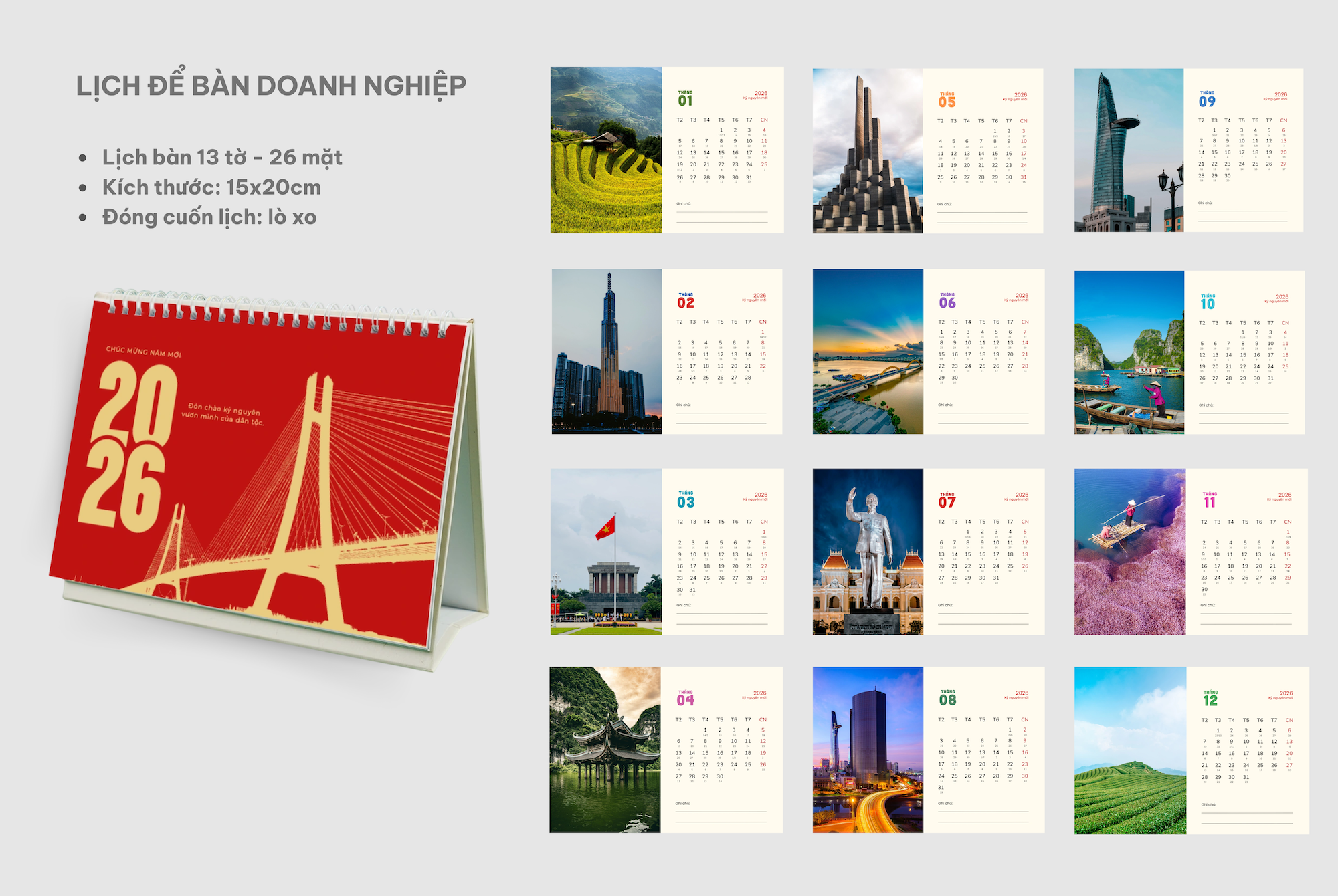 Lịch để bàn - Table Calendars