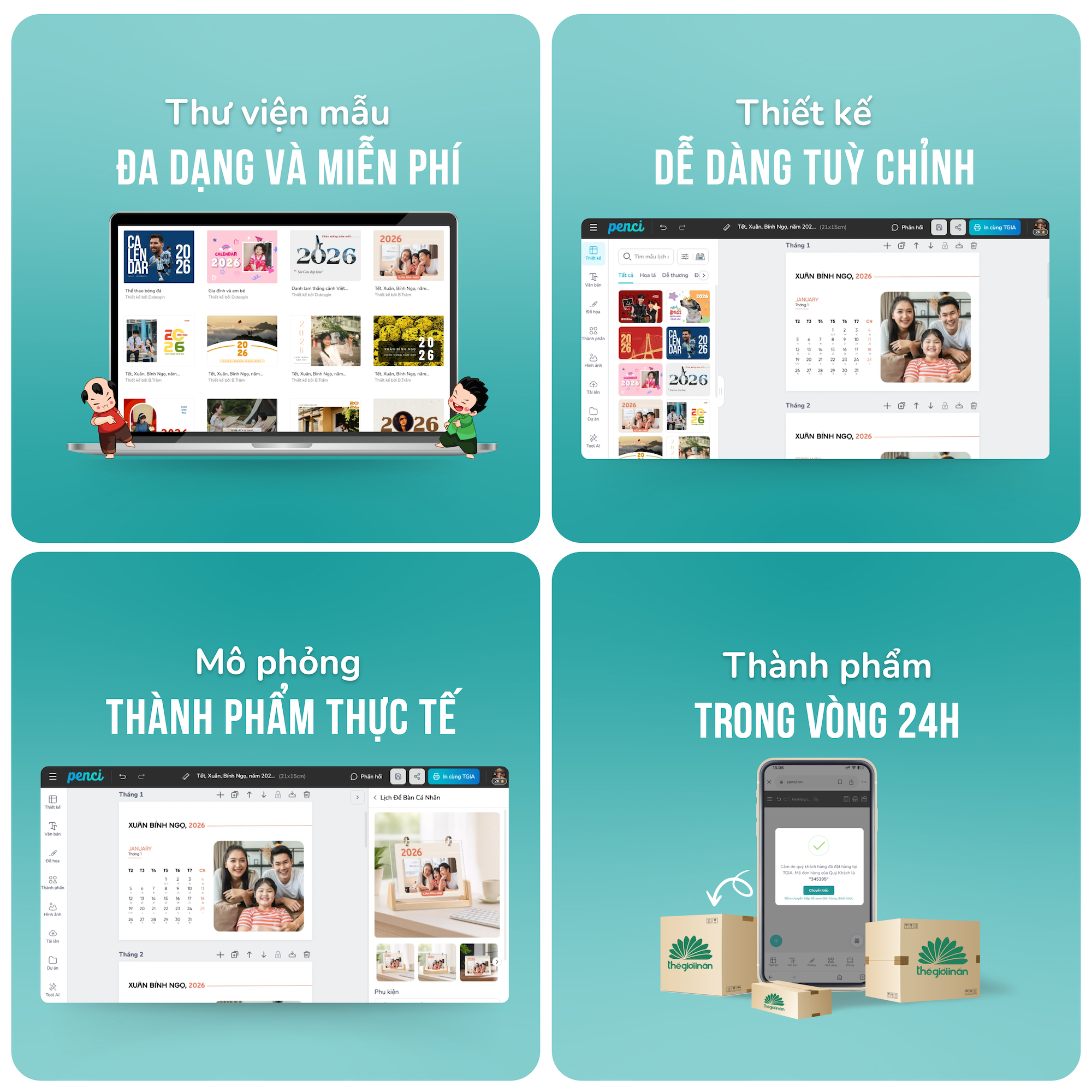 Lịch Để Bàn Cá Nhân