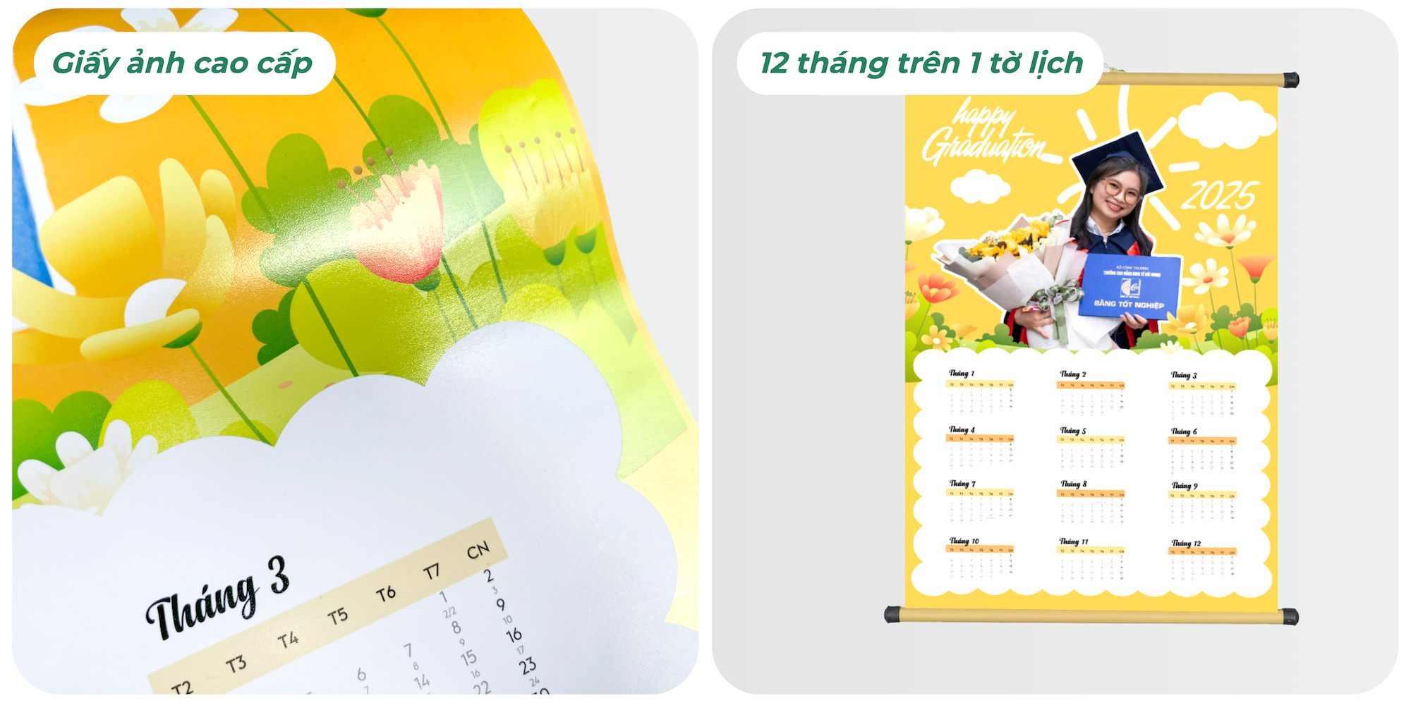 Lịch Đơn Treo Tường