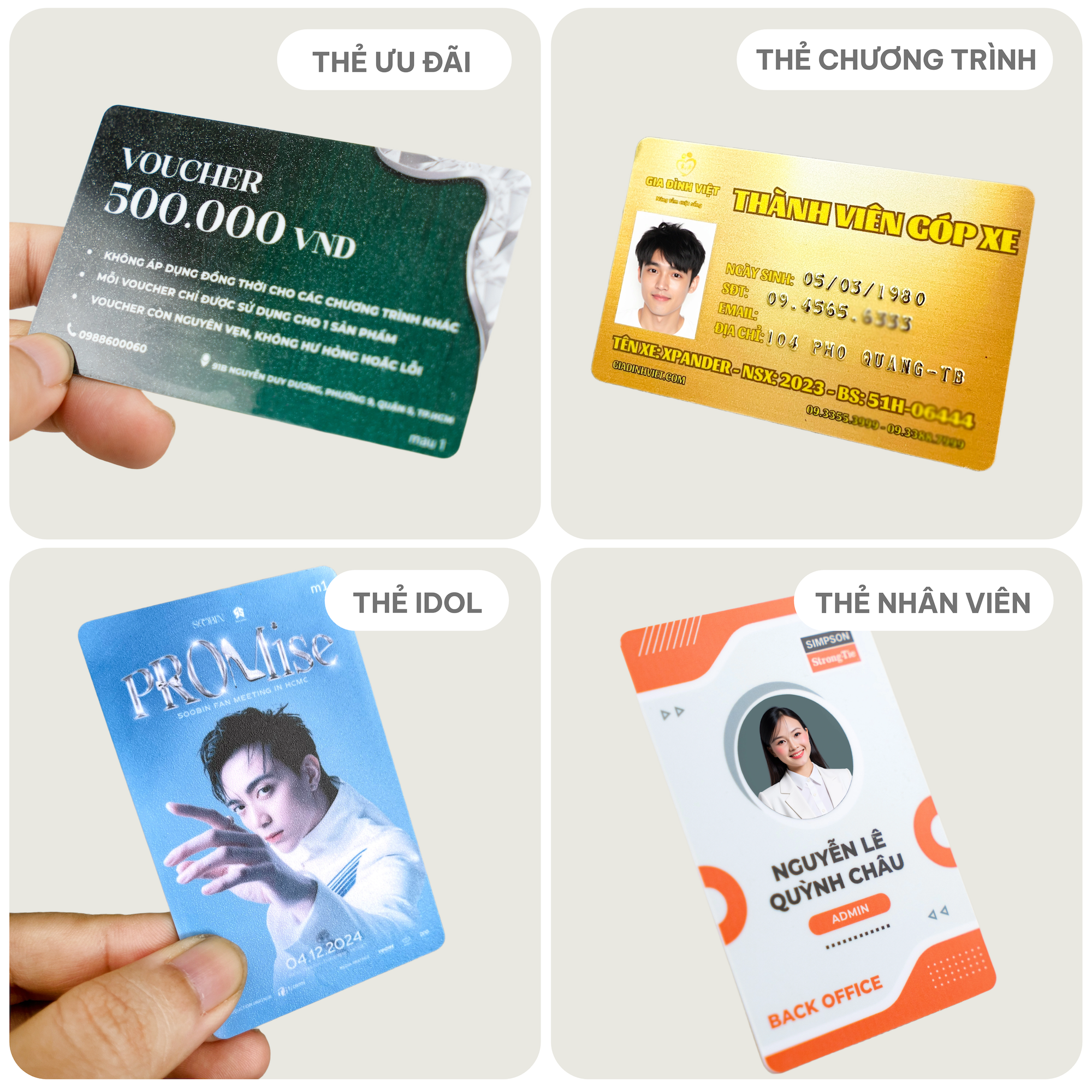 Thẻ nhựa tiêu chuẩn