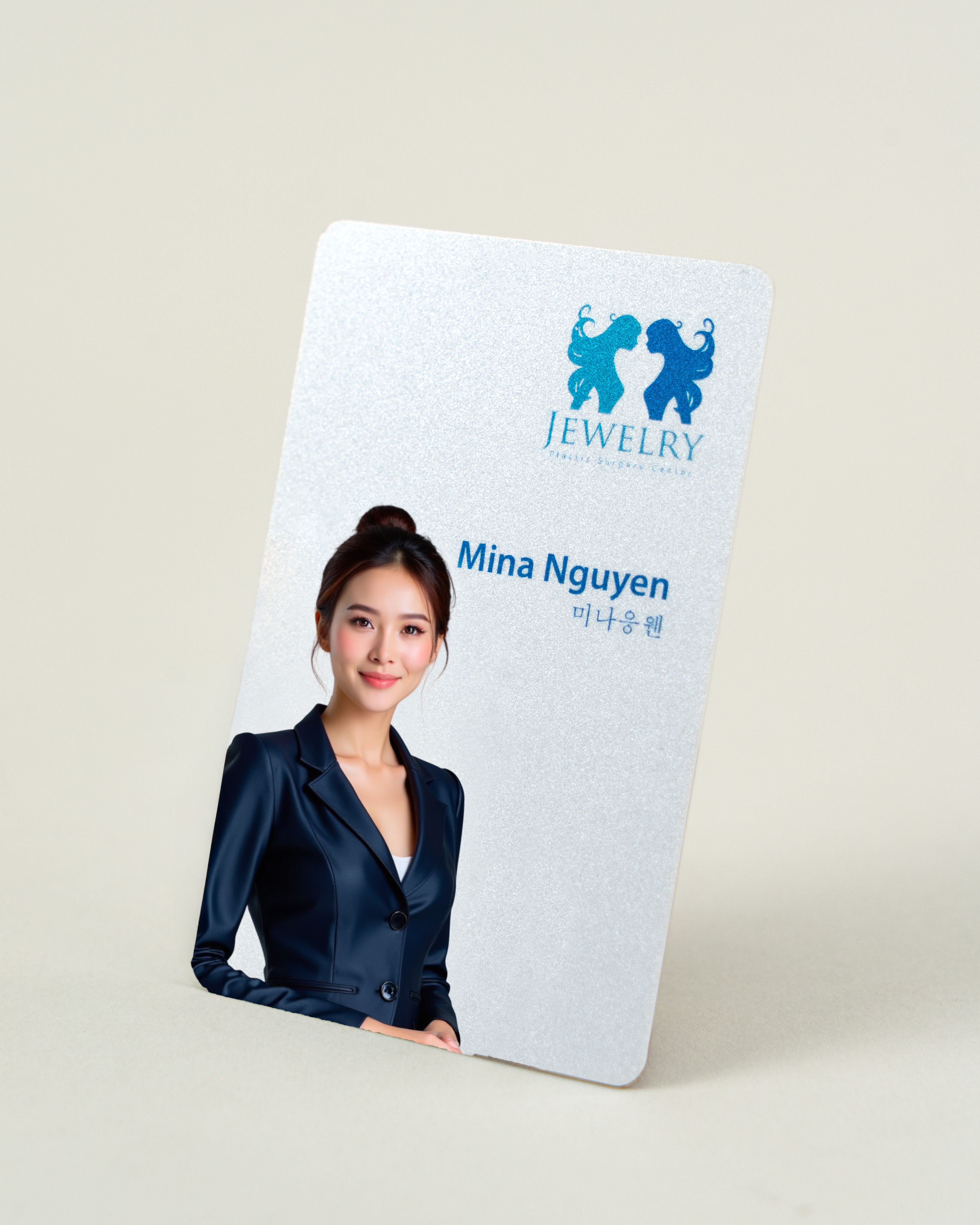 Thẻ nhựa ánh nhũ