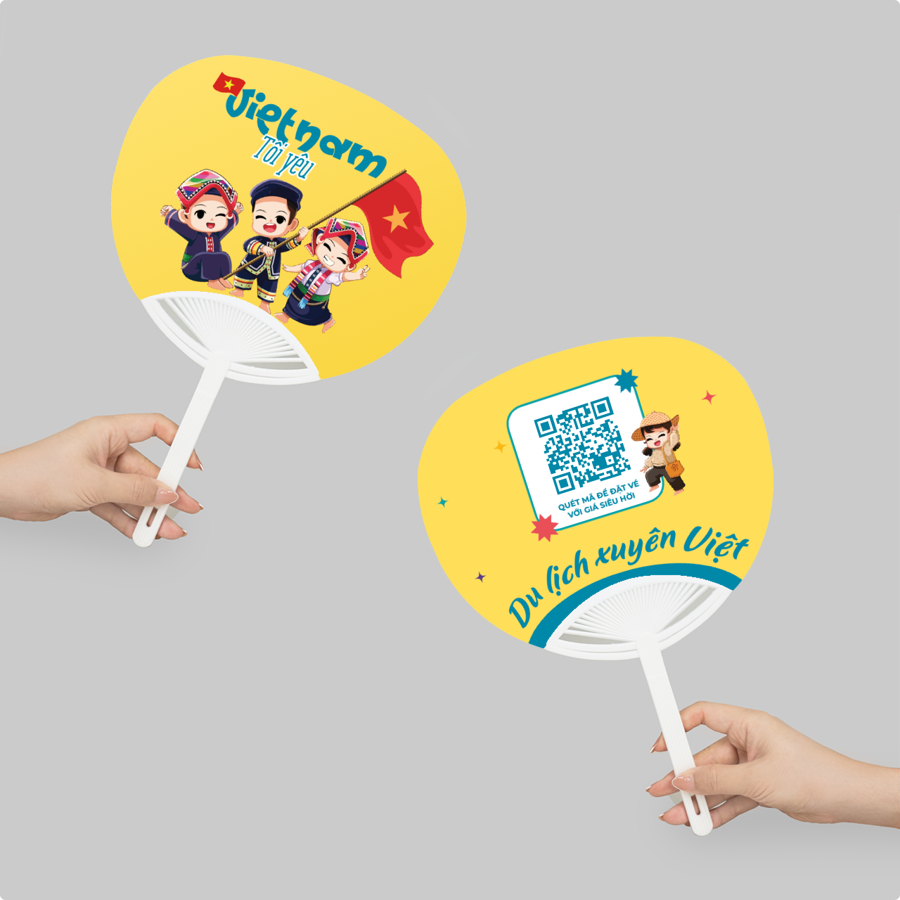 Quạt nhựa cầm tay