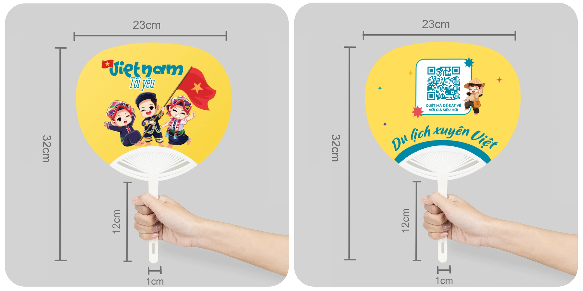 Quạt nhựa cầm tay