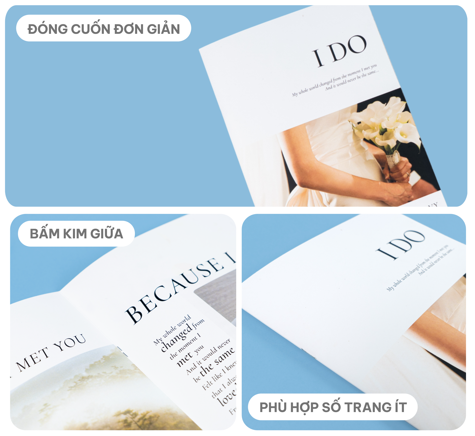 Photobook bấm kim giữa