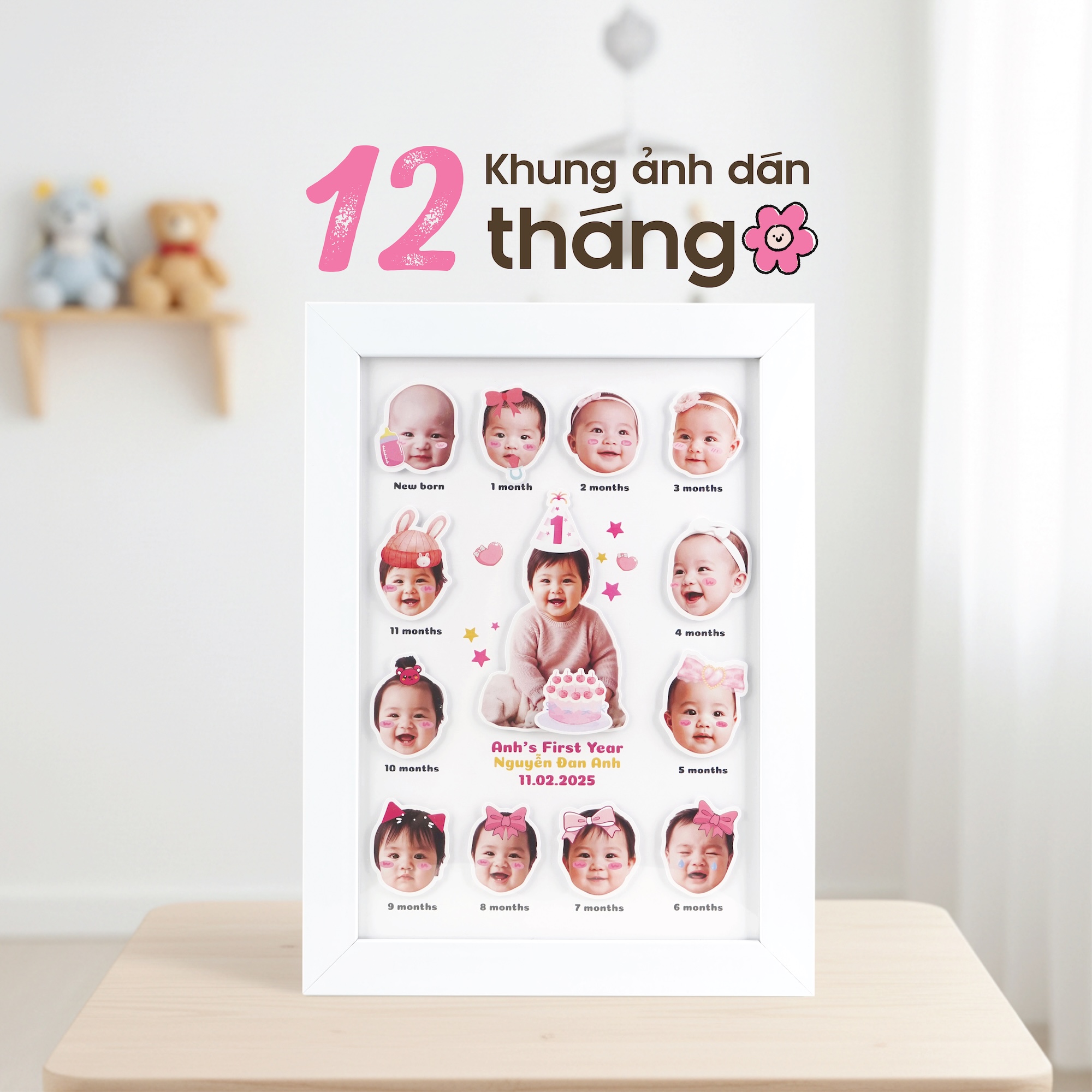 Khung Ảnh Dán 12 Tháng