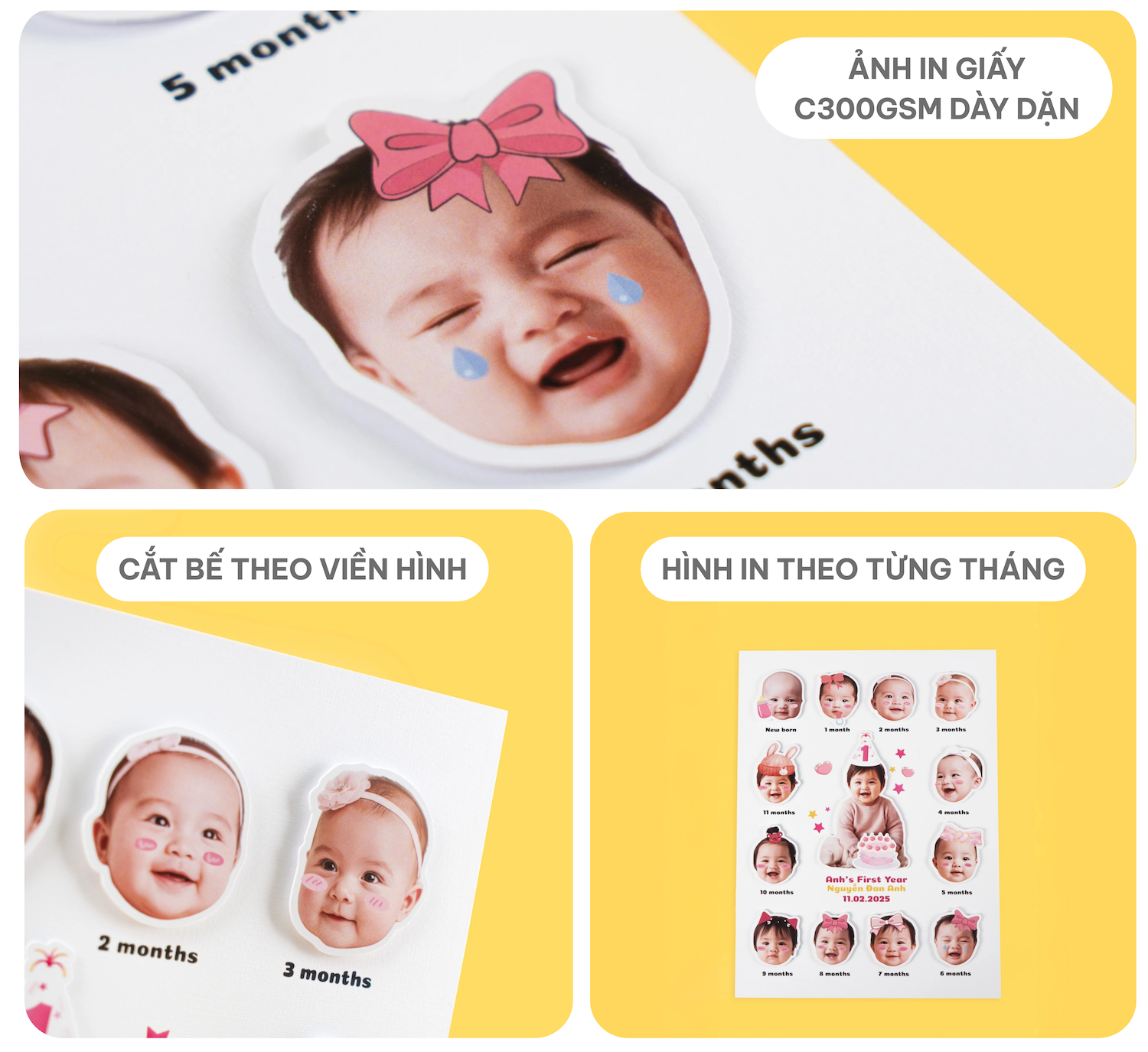 Khung Ảnh Dán 12 Tháng