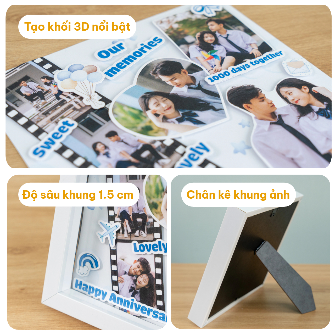 Khung ảnh 3D Handmade