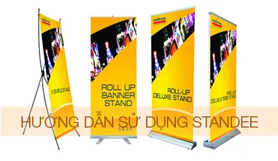 Hướng dẫn lắp đặt Standee X và Standee cuốn