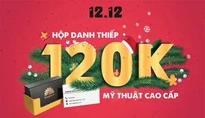 Khuyến mãi danh thiếp mỹ thuật 12-12