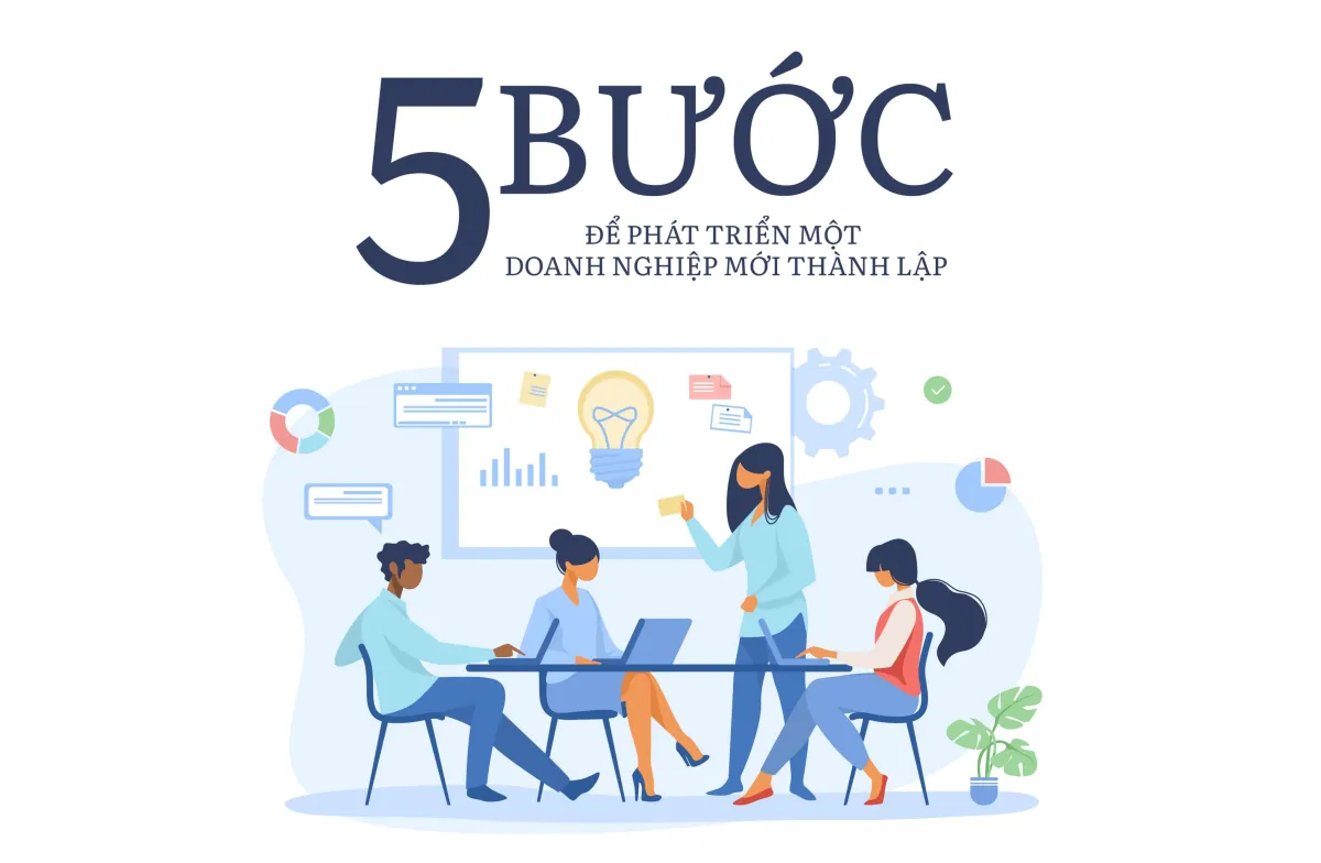 Top 5 bước để phát triển một doanh nghiệp mới thành lập