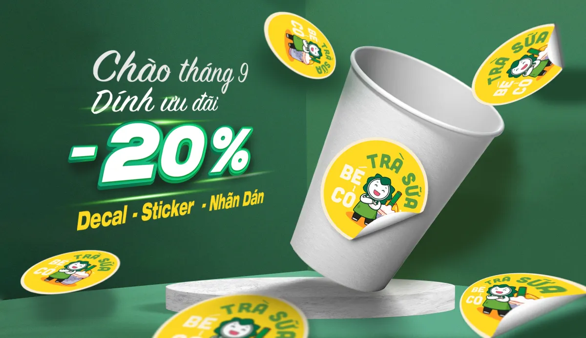 CHÀO THÁNG 9 - DÍNH ƯU ĐÃI - Giảm 20%