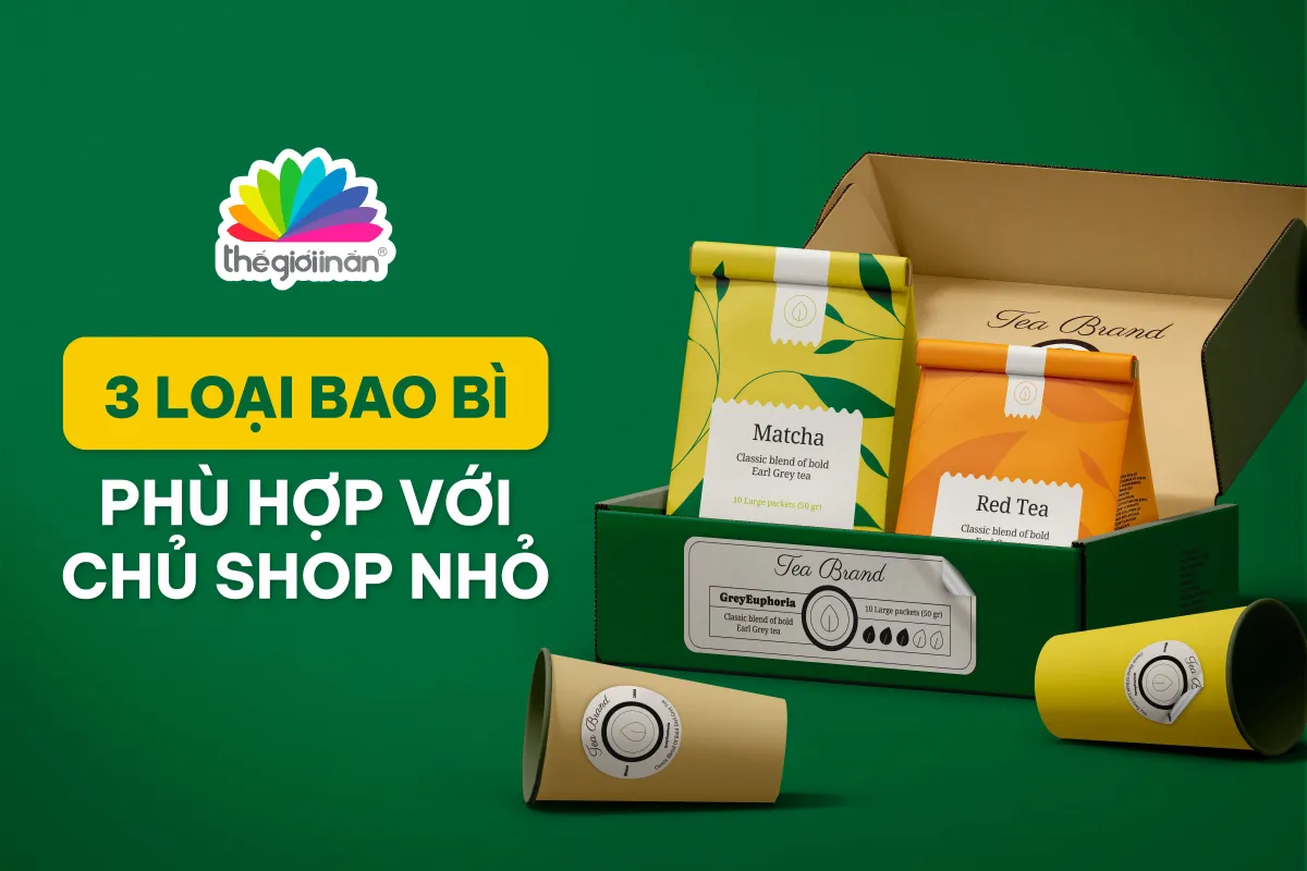 3 Loại bao bì chuyên nghiệp và tiết kiệm cho chủ shop nhỏ