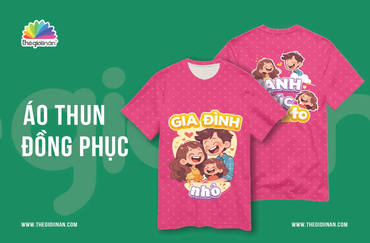 3 điều đặc biệt cần lưu ý khi in và may áo thun gia đình cao cấp