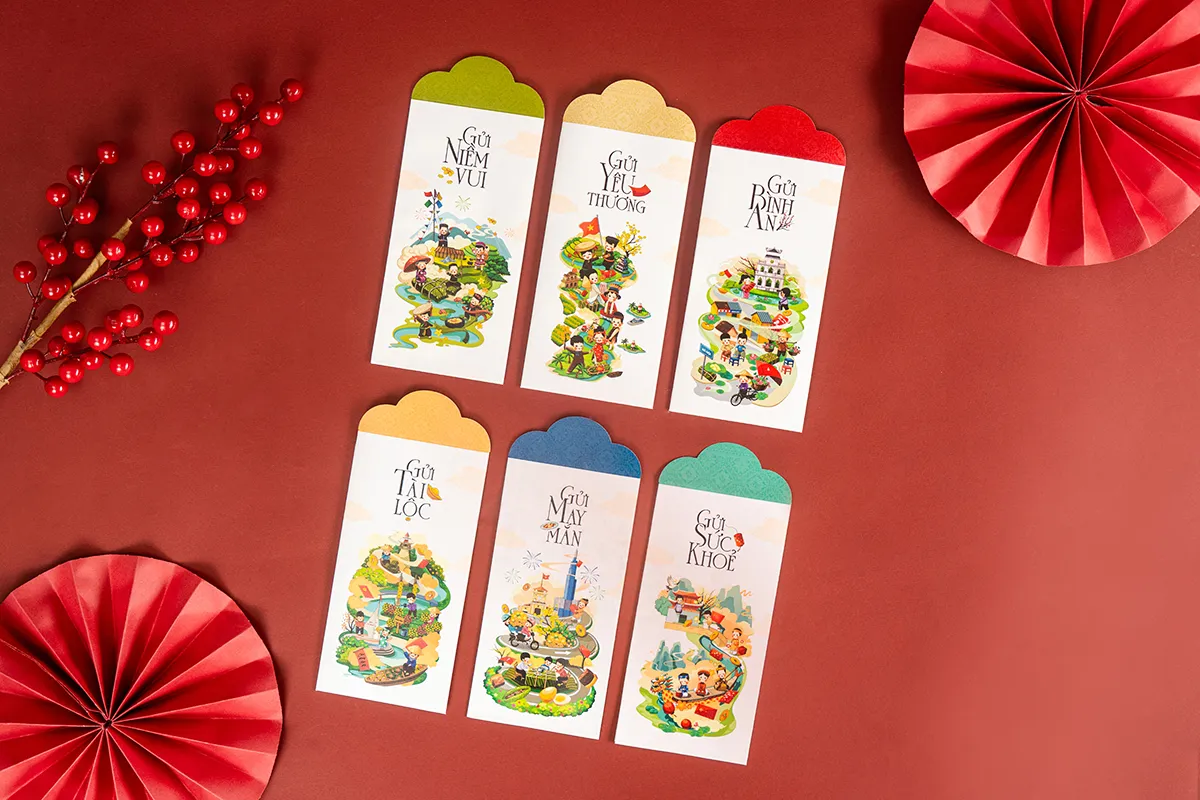 Bao lì xì Tết 2025 - Lan toả tình yêu thương
