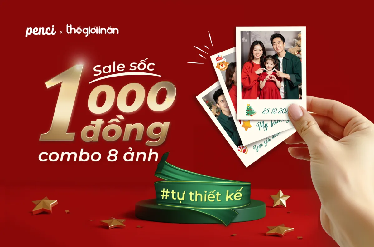Ưu đãi In Ảnh chỉ 1,000đ - 8 tấm Polaroid