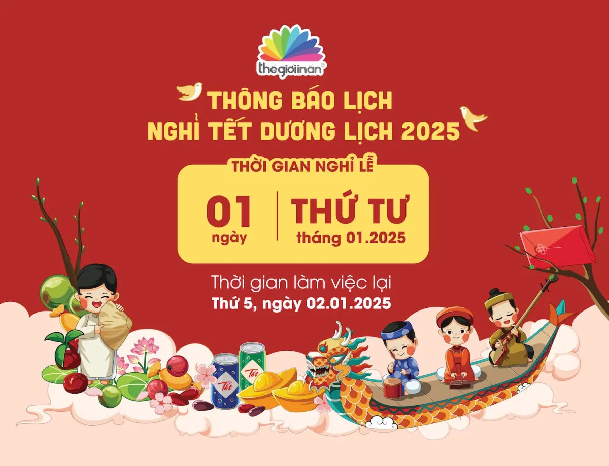 Thông báo lịch nghỉ Tết Dương Lịch 2025
