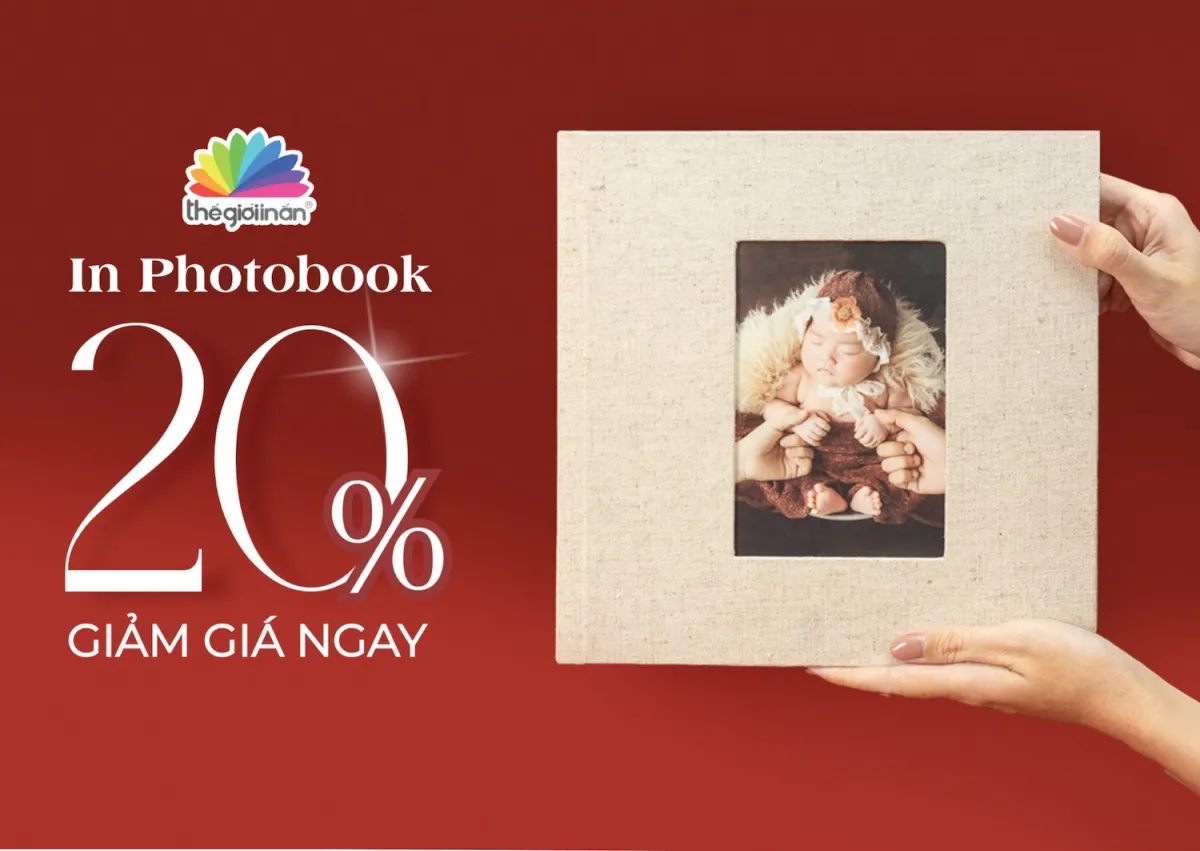 Giảm ngay 20% - Khi đặt Photobook lưu giữ kỷ niệm