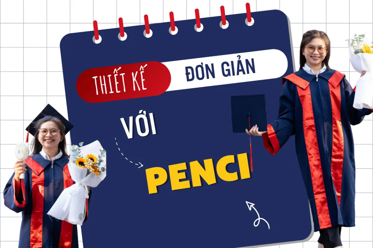 Thiết kế đơn giản với thanh công cụ thông minh của Penci