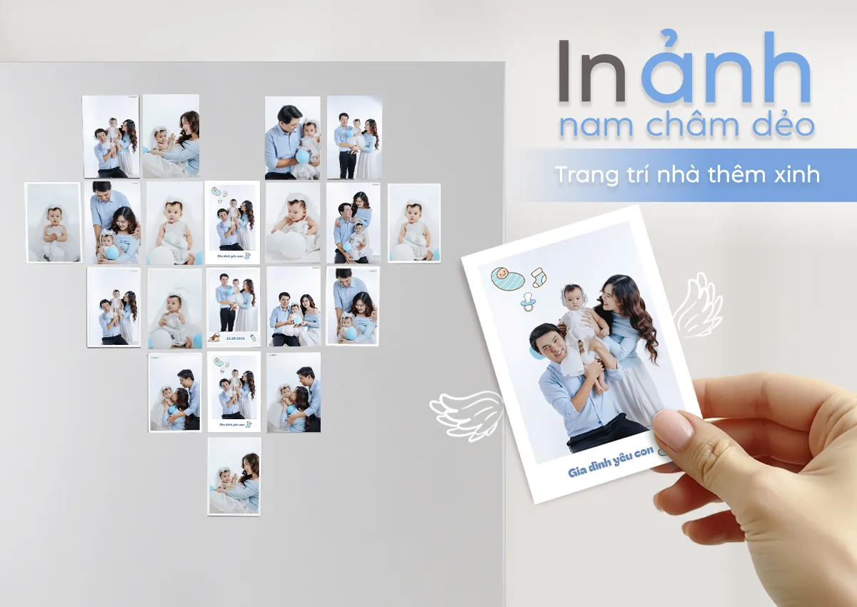 Ảnh nam châm dẻo - Trang trí sáng tạo, dễ dàng gắn mọi nơi