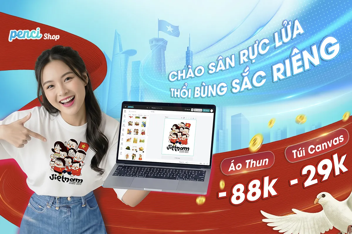 Penci Shop: Nền tảng mua sắm cho phép người dùng tự thiết kế và in ấn cá nhân hóa dành riêng cho người Việt