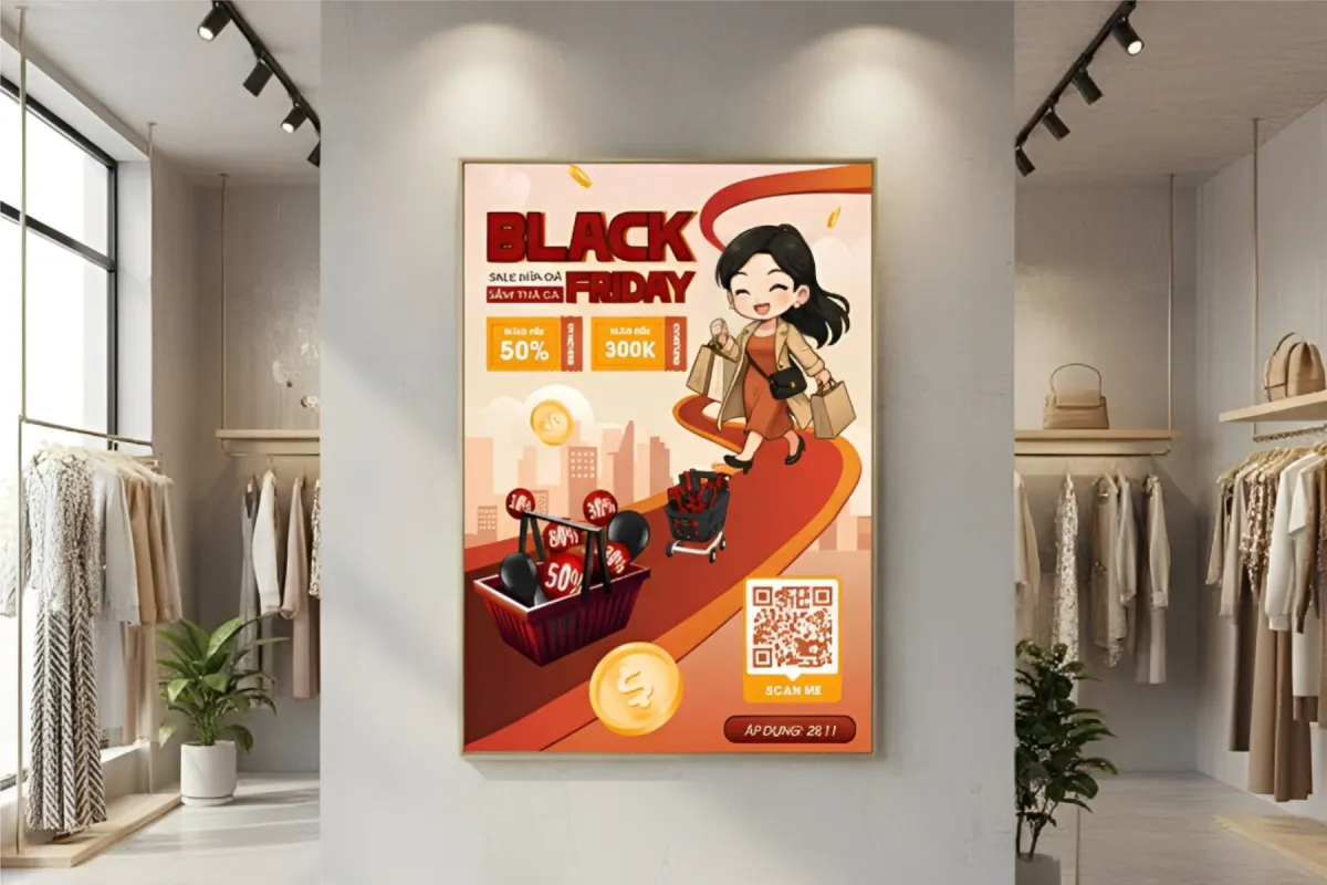 Top 20 ý tưởng thiết kế poster Black Friday sáng tạo, ấn tượng nhất 2025