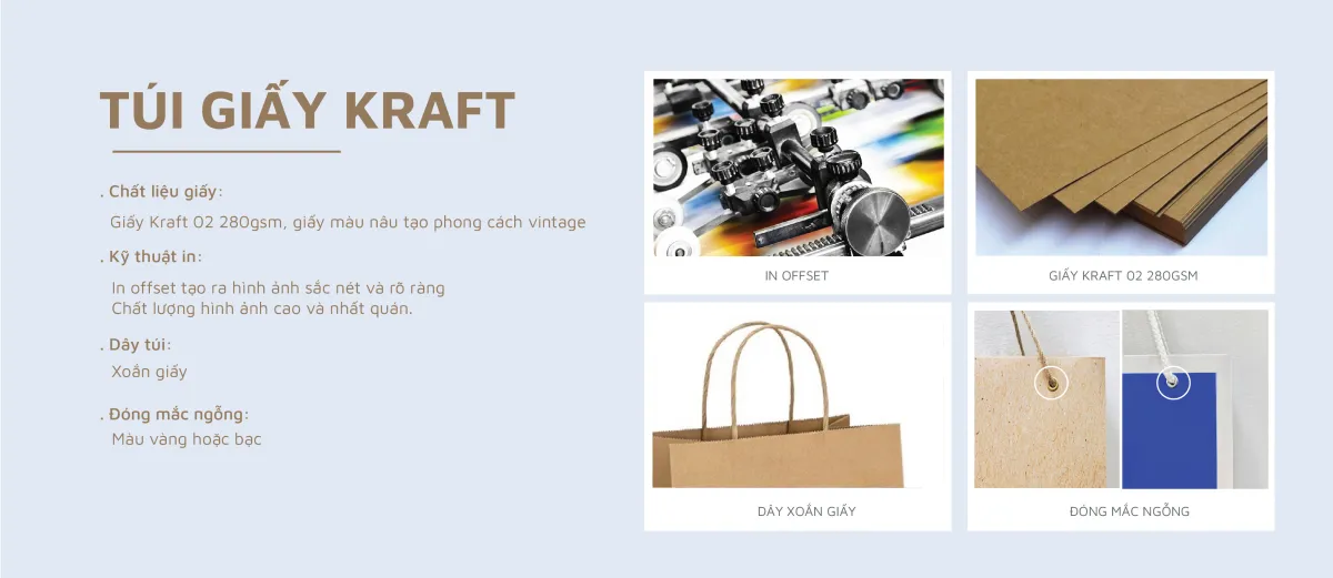 Đặc Tính Của Sản Phẩm Túi Giấy Kraft