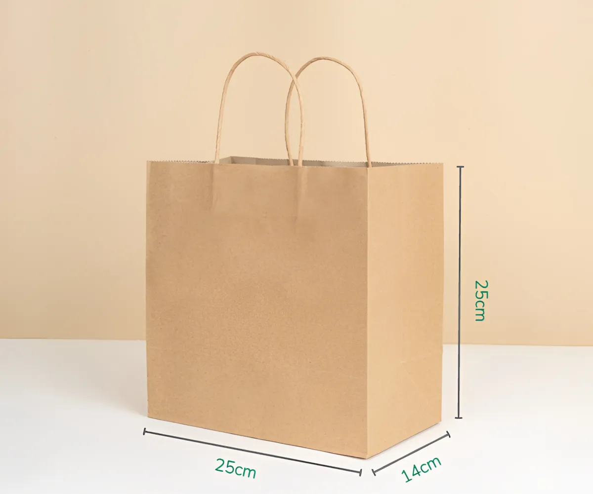 Kích thước Túi giấy kraft trung