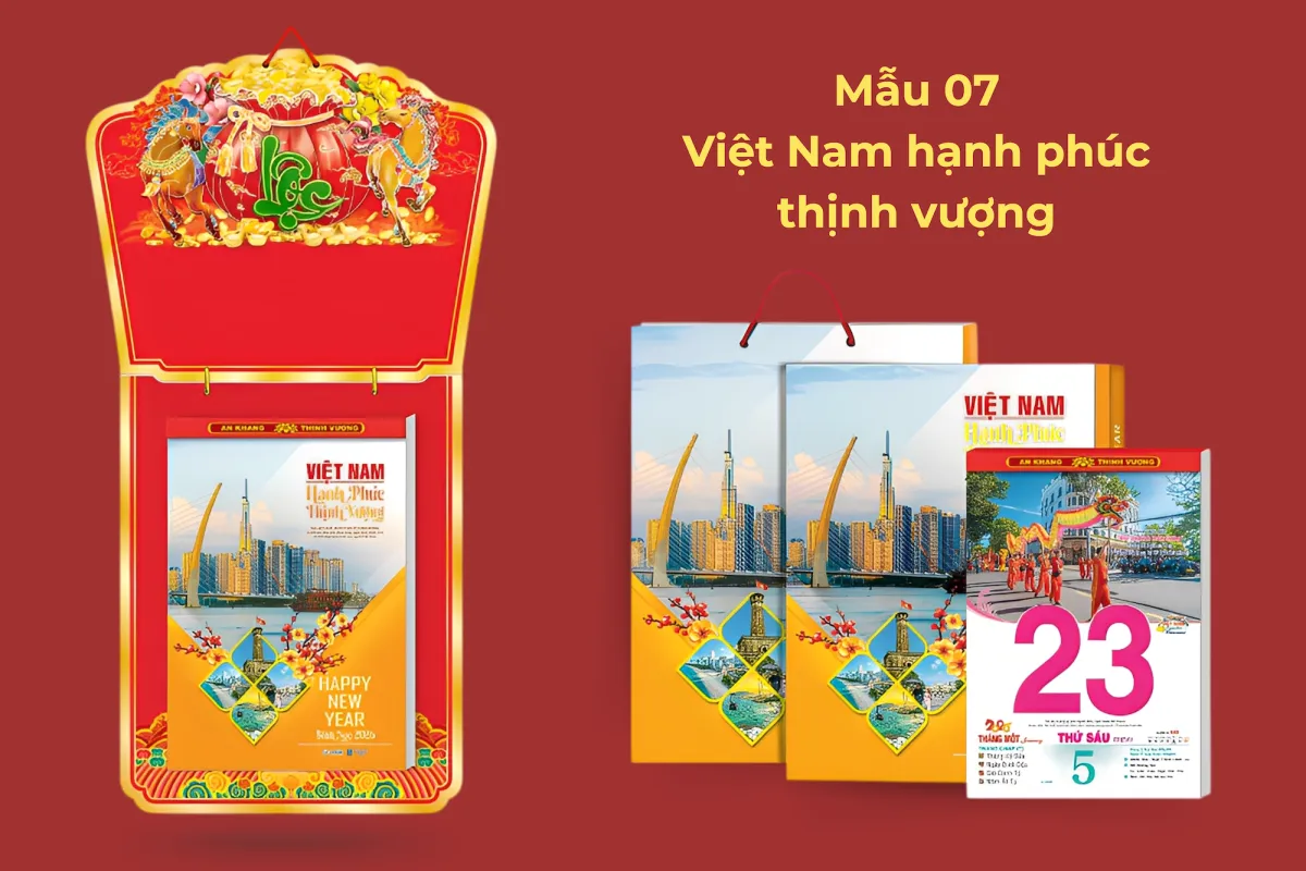 Mẫu 07 - Việt Nam hạnh phúc thịnh vượng