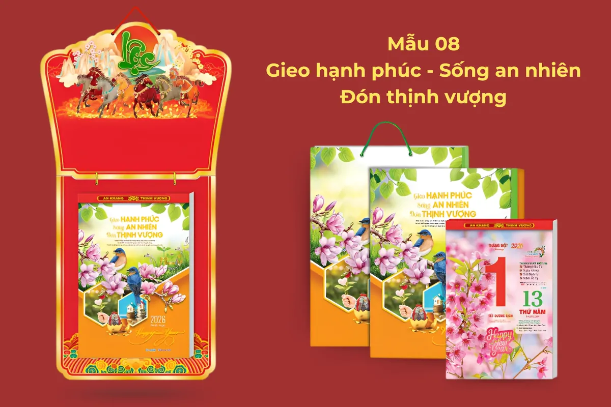 Mẫu 08 - Gieo hạnh phúc, sống an nhiên, đón thịnh vượng