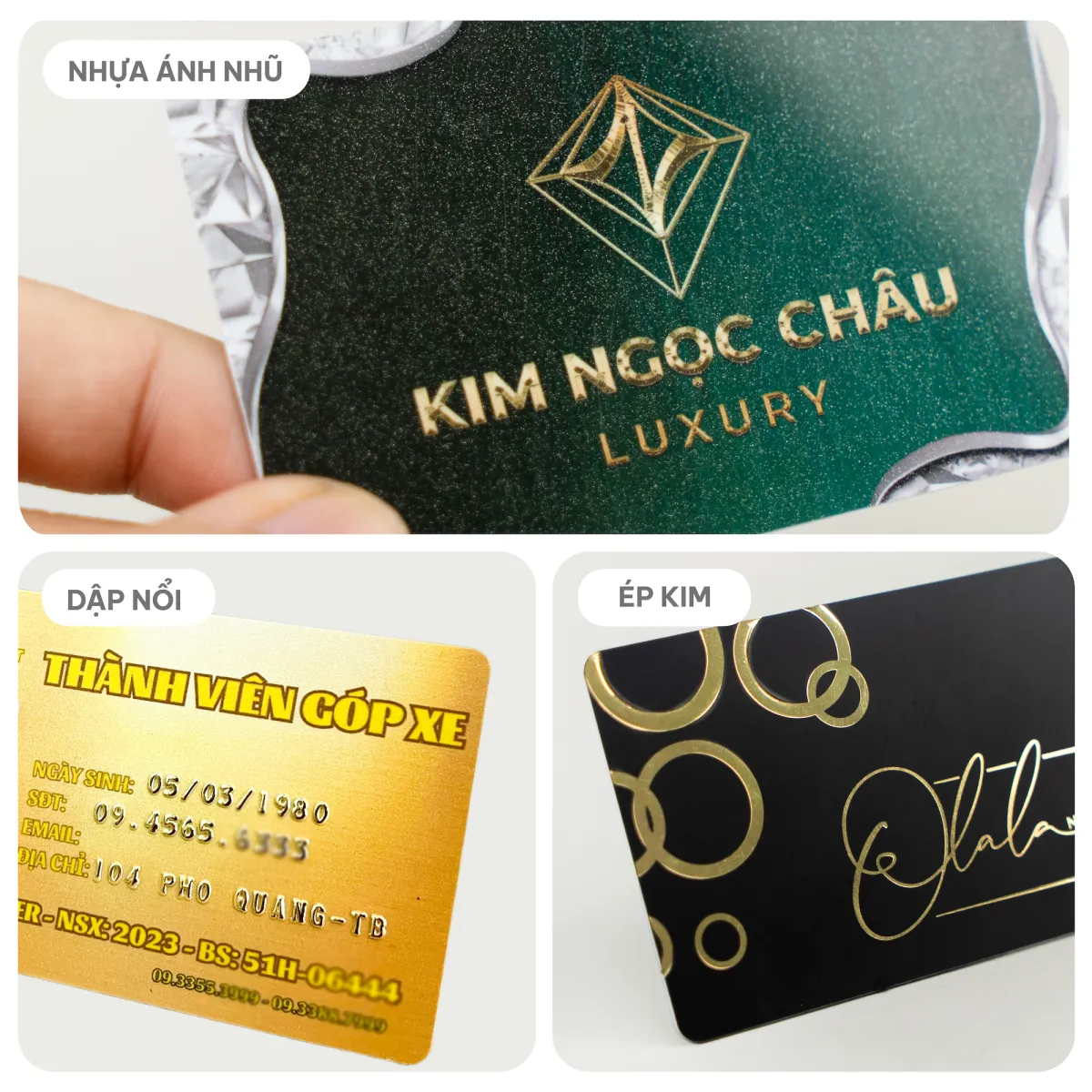 Kỹ thuật gia công trên thẻ nhựa