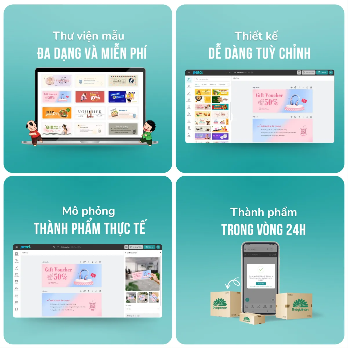 Tự thiết kế qua công cụ Penci