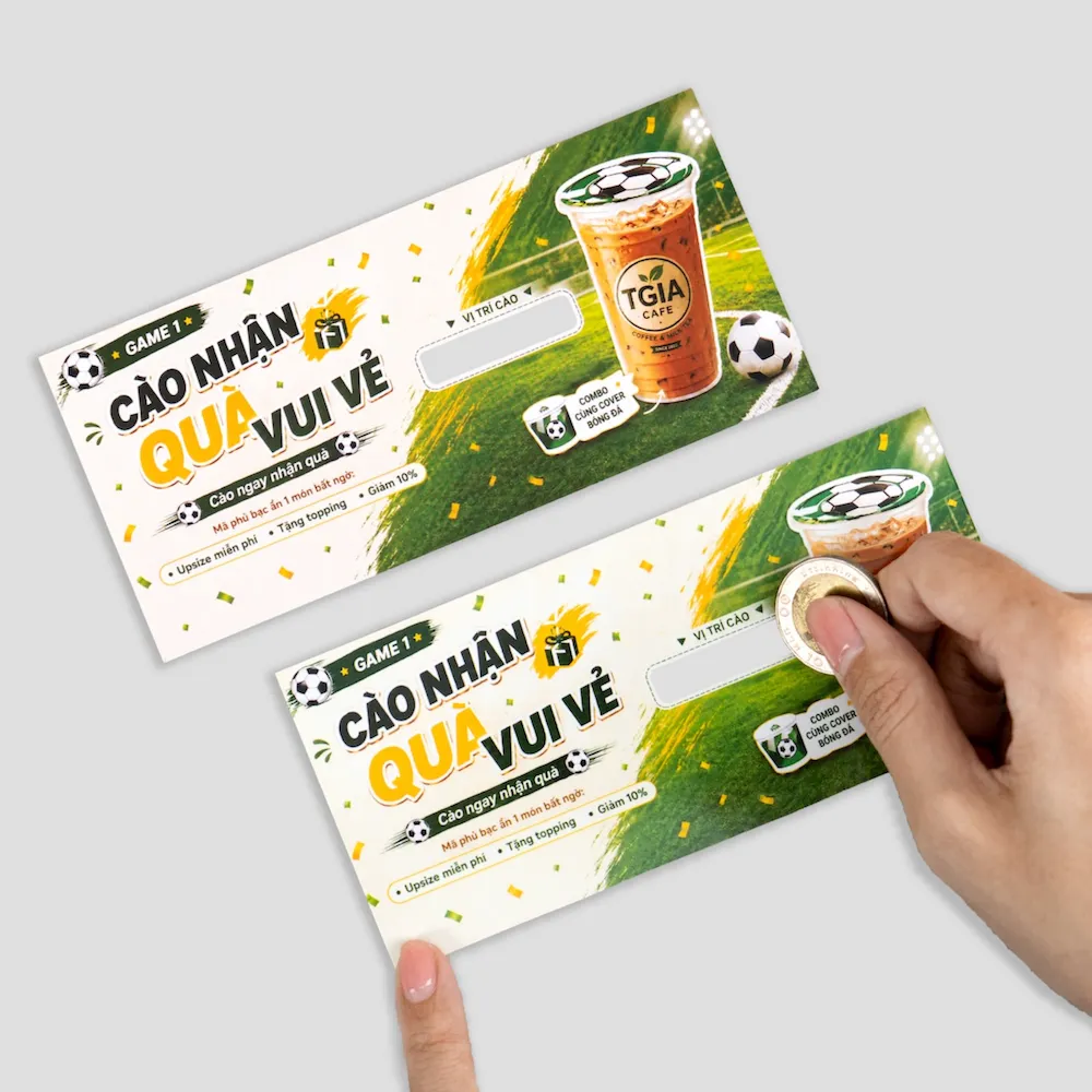 Phiếu quà tặng phủ cào
