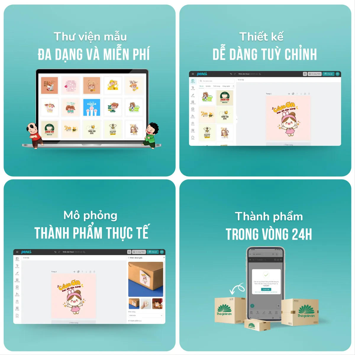 Tự thiết kế qua công cụ Penci