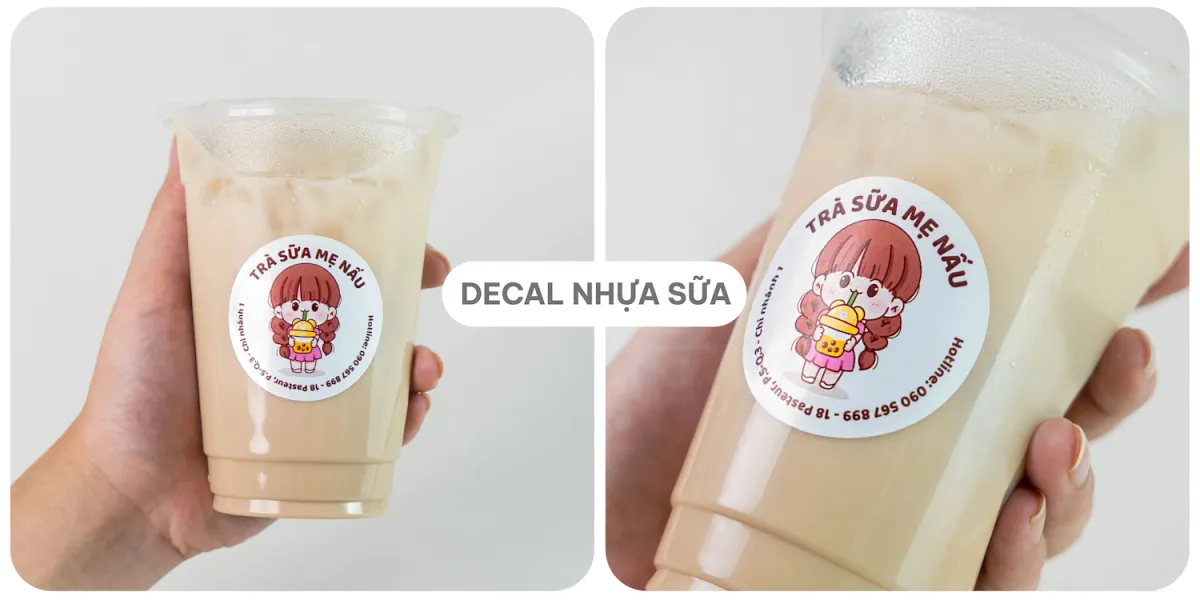 Decal Nhựa Sữa