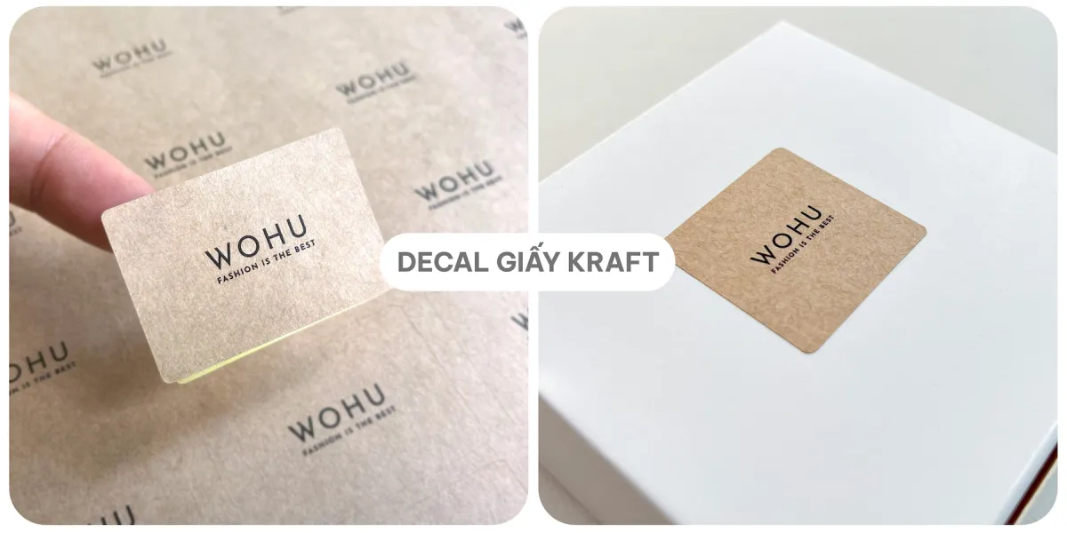 Đặc điểm của Decal giấy Kraft