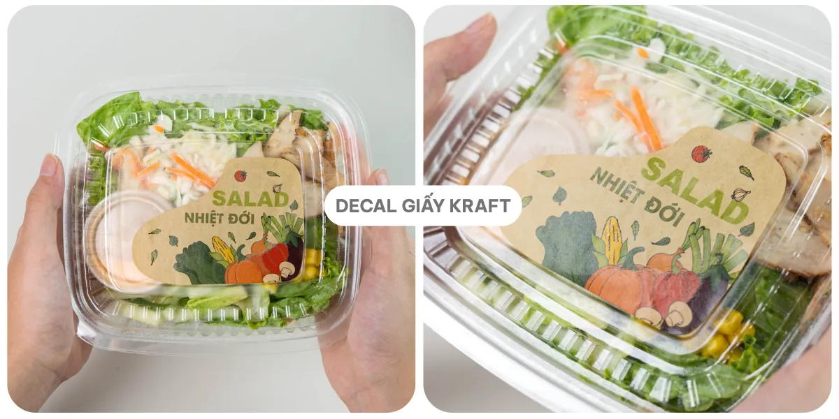 Ứng dụng của Decal giấy Kraft