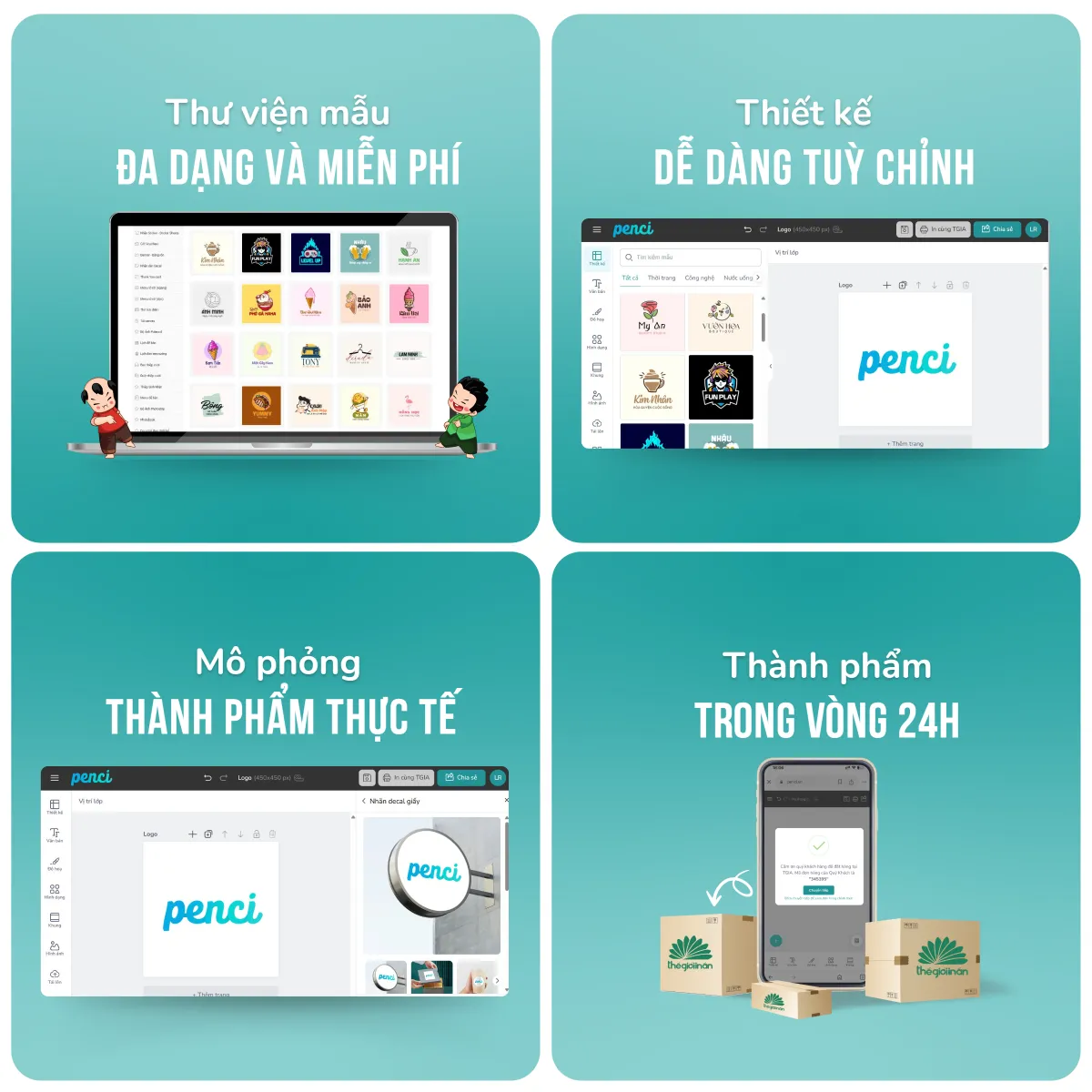 Tự thiết kế qua công cụ Penci