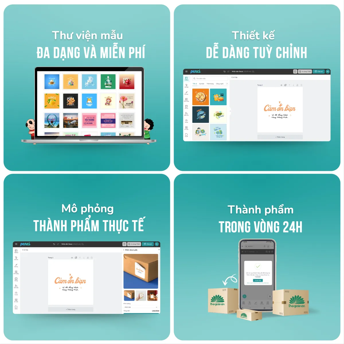 Tự thiết kế qua công cụ Penci