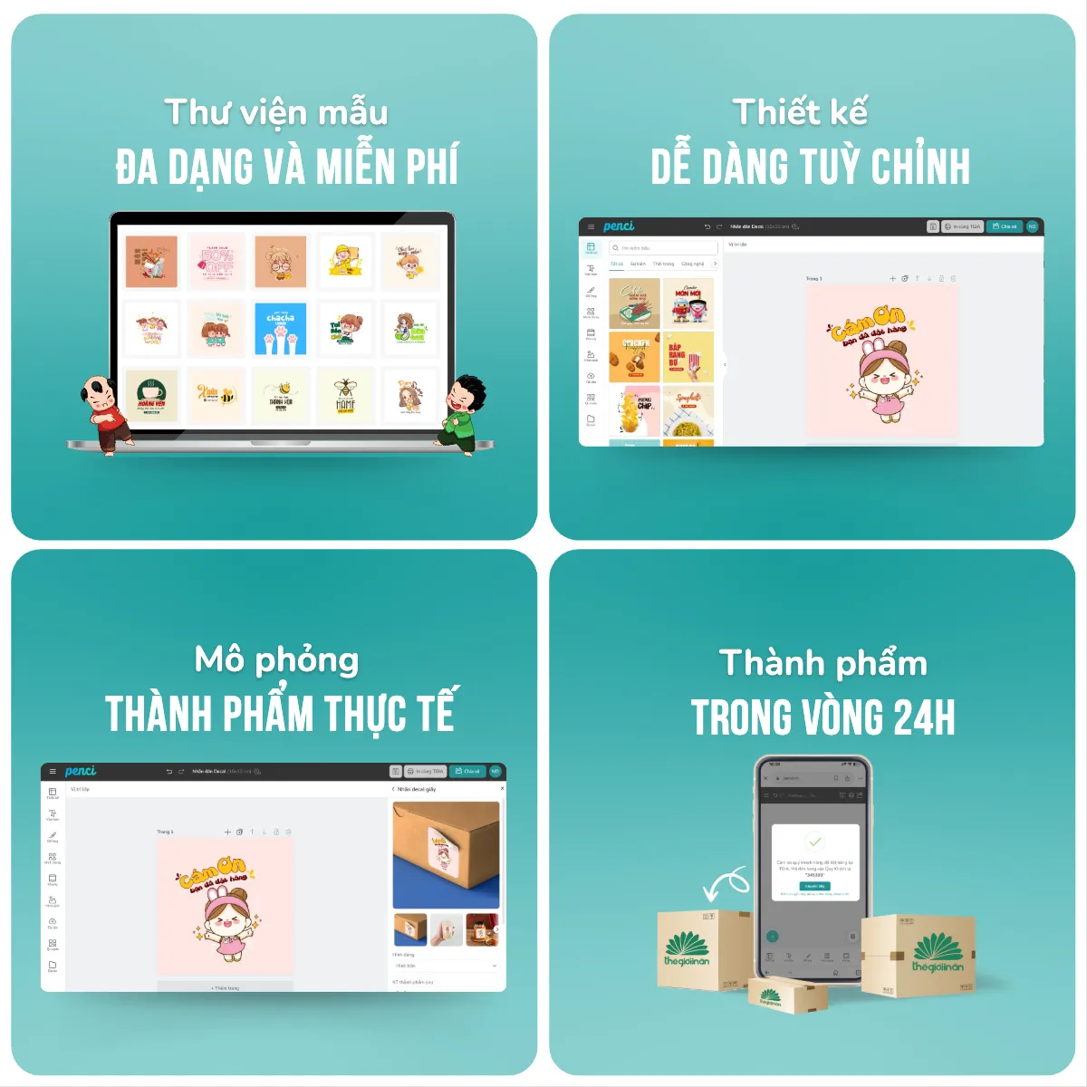 Tự thiết kế qua công cụ Penci