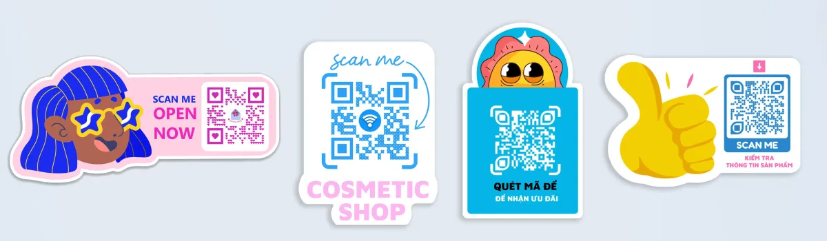 Tạo mã QR vào nhãn dán