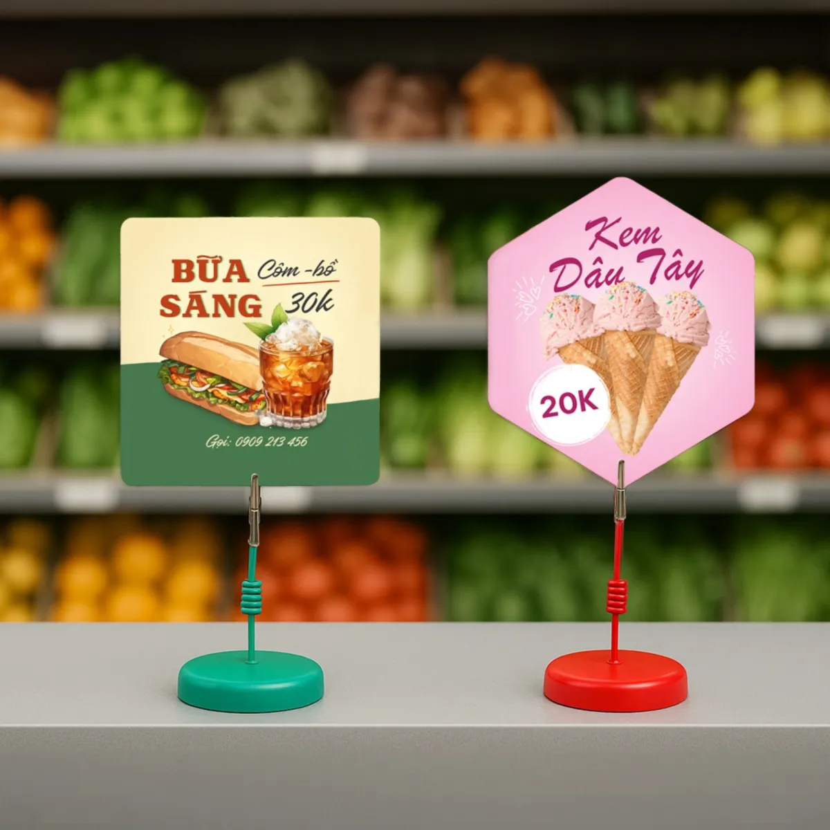 Wobbler để bàn