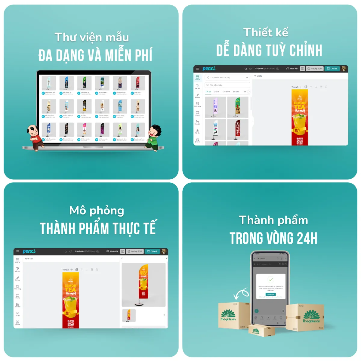 Tự thiết kế qua công cụ Penci
