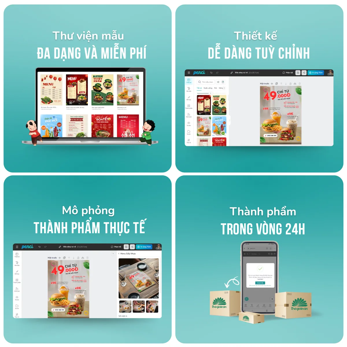 Tự thiết kế qua công cụ Penci