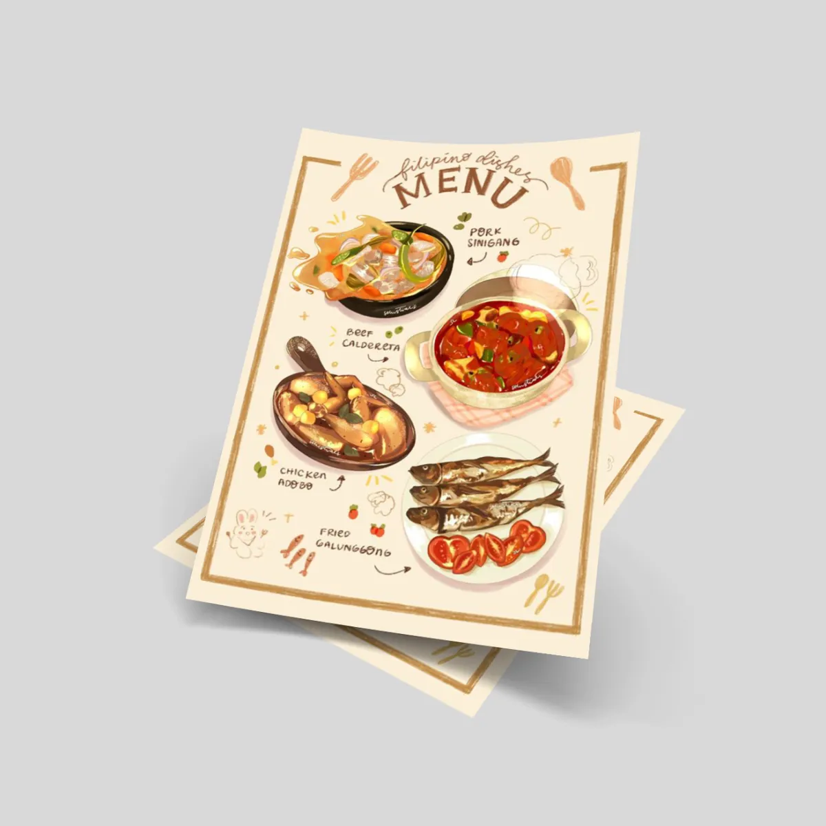 Menu tờ rời
