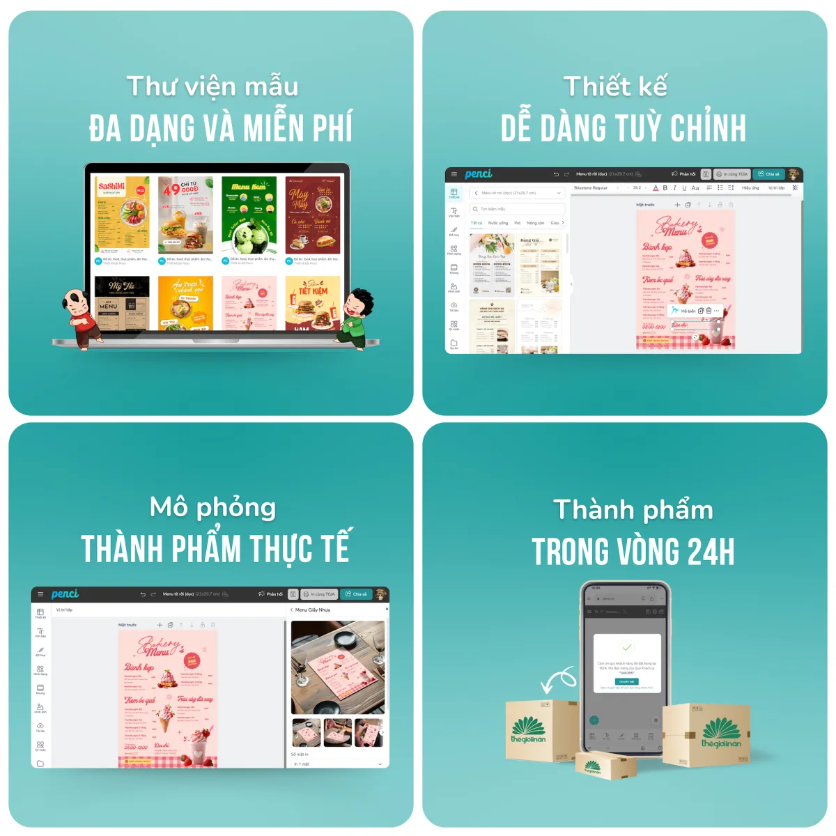 Tự thiết kế qua công cụ Penci