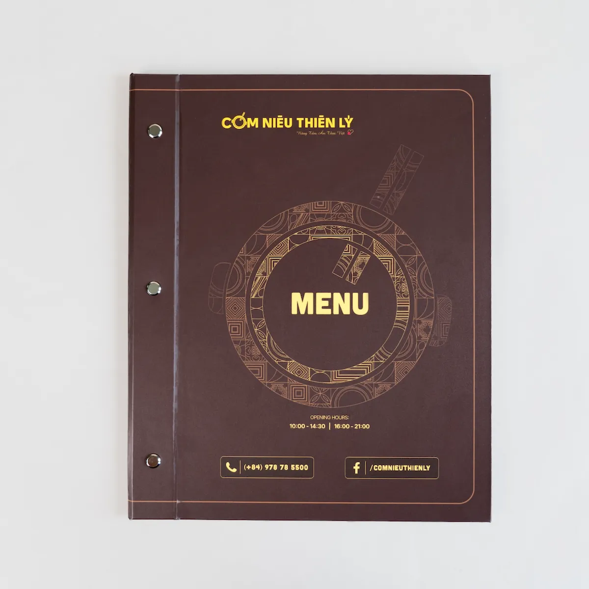 Menu đóng ốc