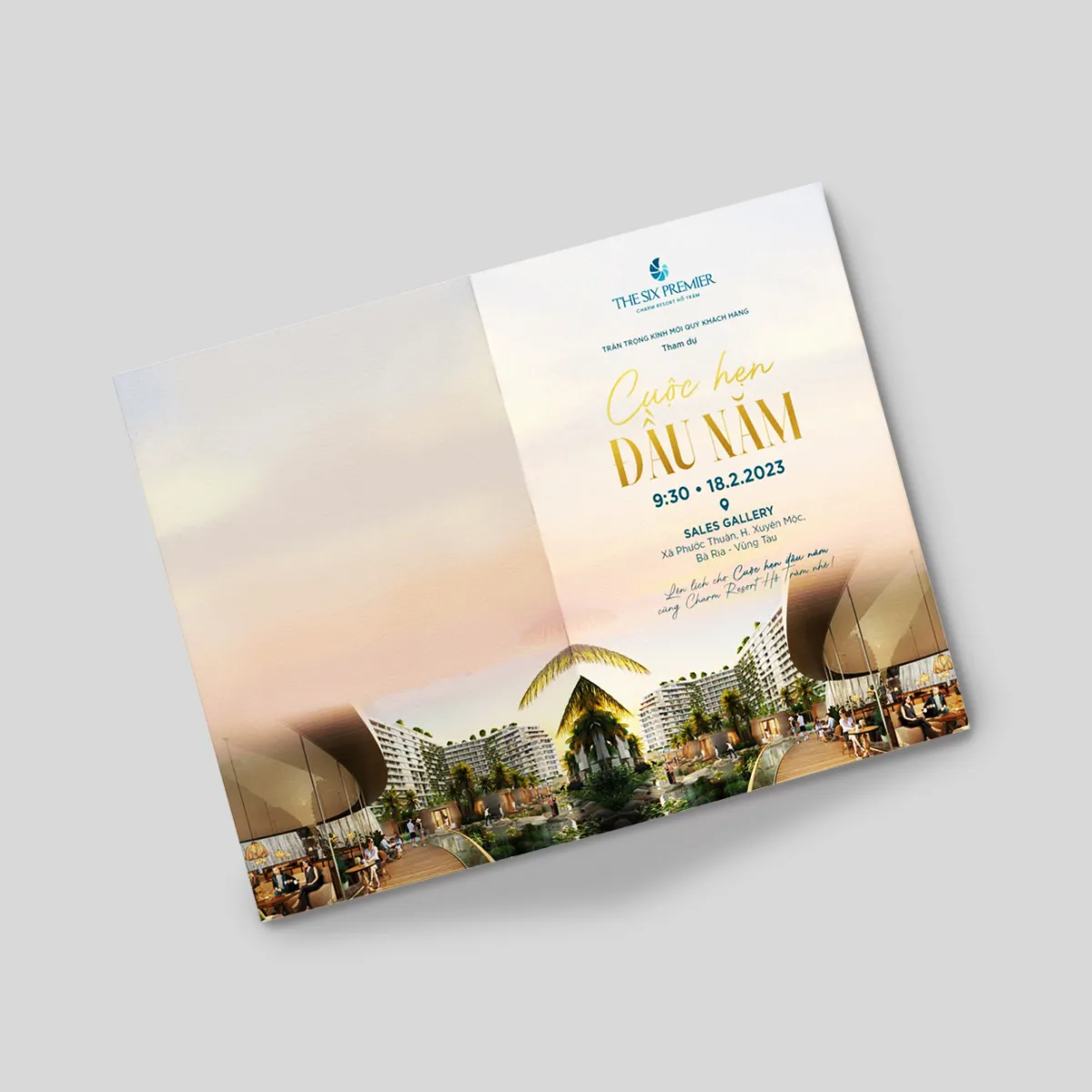 Thiệp mời gấp đôi