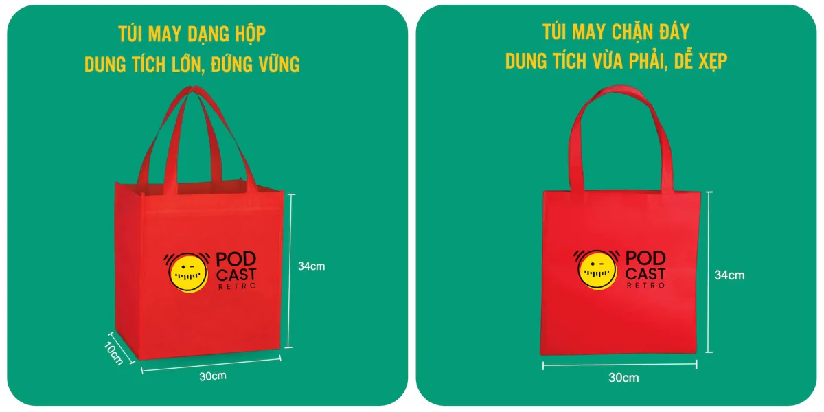 Đặc điểm của Túi vải không dệt