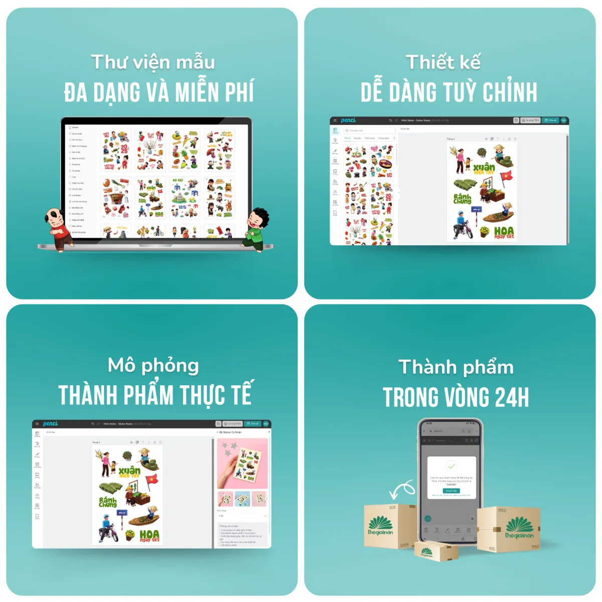 Tự thiết kế Sticker qua công cụ Penci